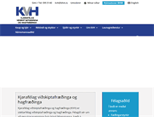 Tablet Screenshot of kjarafelagvh.is